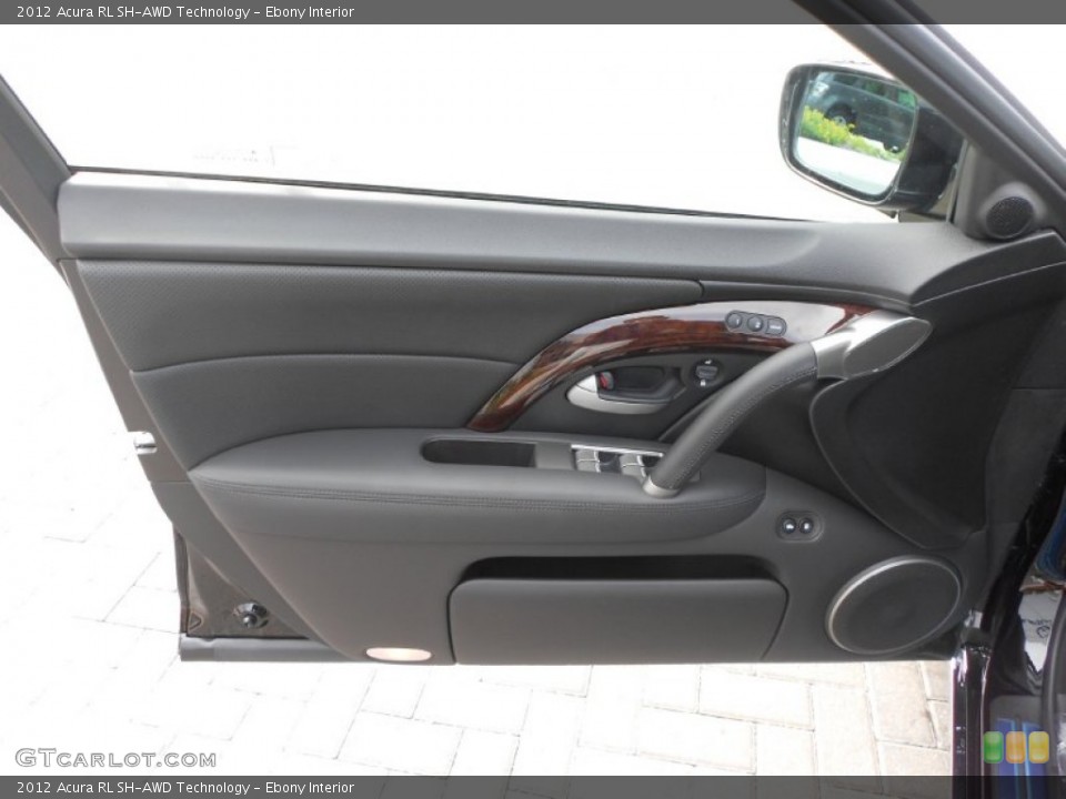 Ebony Interior Door Panel for the 2012 Acura RL SH-AWD Technology #68558851