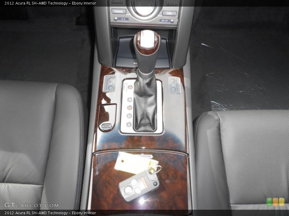 Ebony Interior Transmission for the 2012 Acura RL SH-AWD Technology #68558920