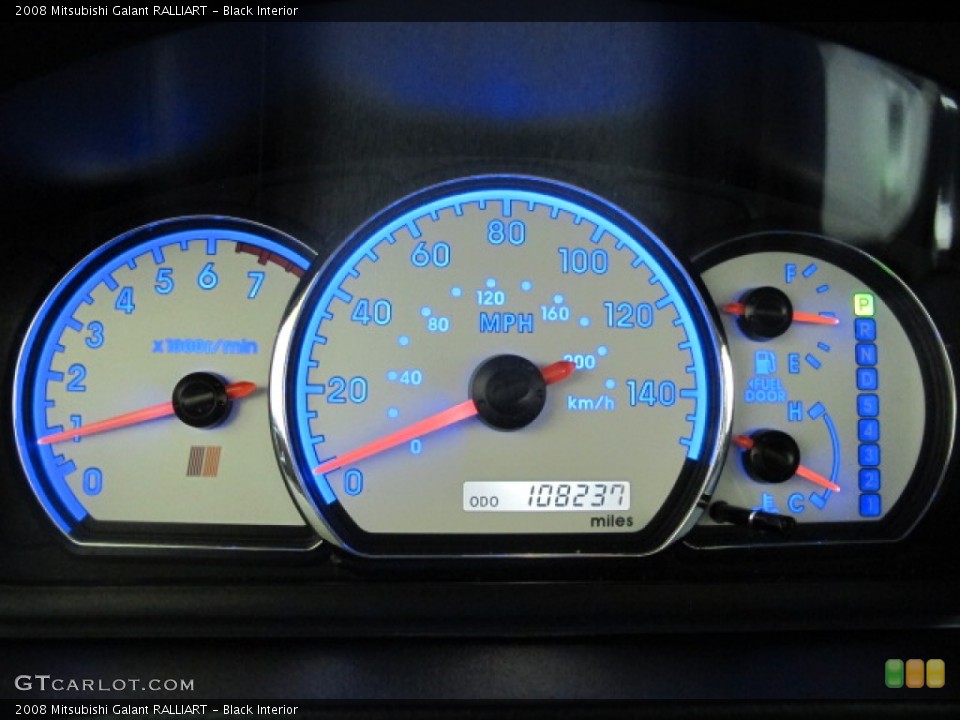 Black Interior Gauges for the 2008 Mitsubishi Galant RALLIART #68560434