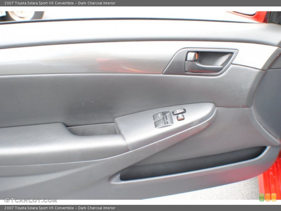 Dark Charcoal Interior Door Panel for the 2007 Toyota Solara Sport V6 Convertible #68561383