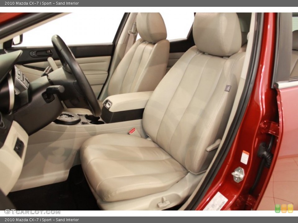 Sand Interior Front Seat for the 2010 Mazda CX-7 i Sport #68563789