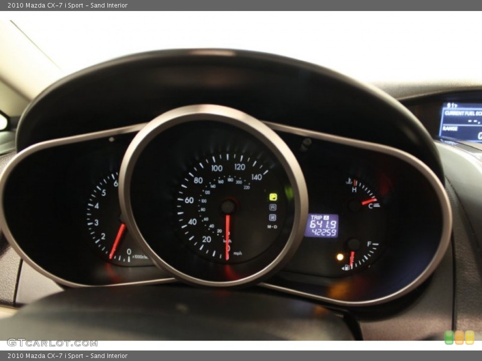 Sand Interior Gauges for the 2010 Mazda CX-7 i Sport #68563795