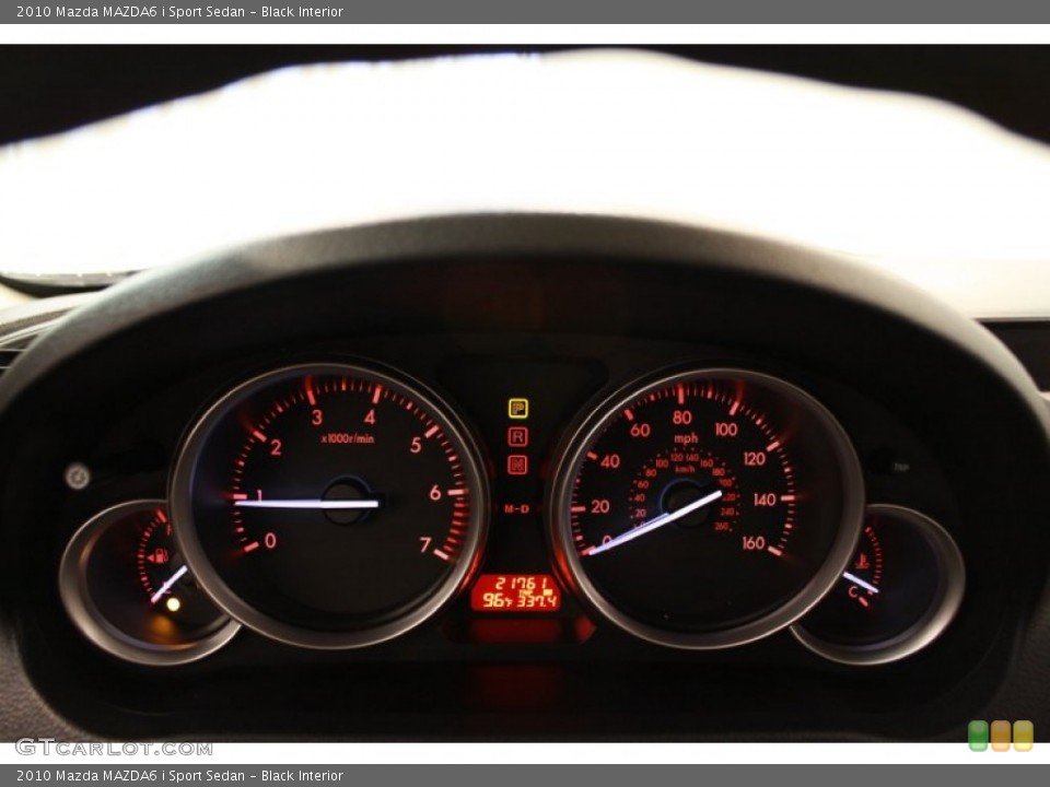 Black Interior Gauges for the 2010 Mazda MAZDA6 i Sport Sedan #68564041
