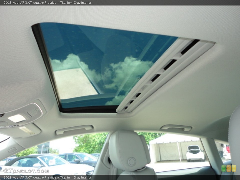 Titanium Gray Interior Sunroof for the 2013 Audi A7 3.0T quattro Prestige #68564167
