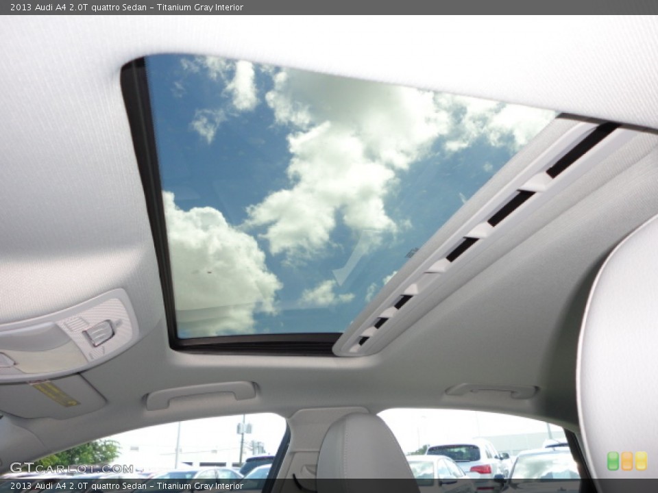 Titanium Gray Interior Sunroof for the 2013 Audi A4 2.0T quattro Sedan #68564257