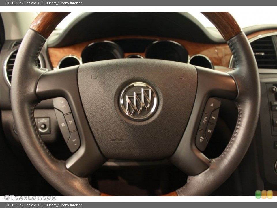 Ebony/Ebony Interior Steering Wheel for the 2011 Buick Enclave CX #68564341