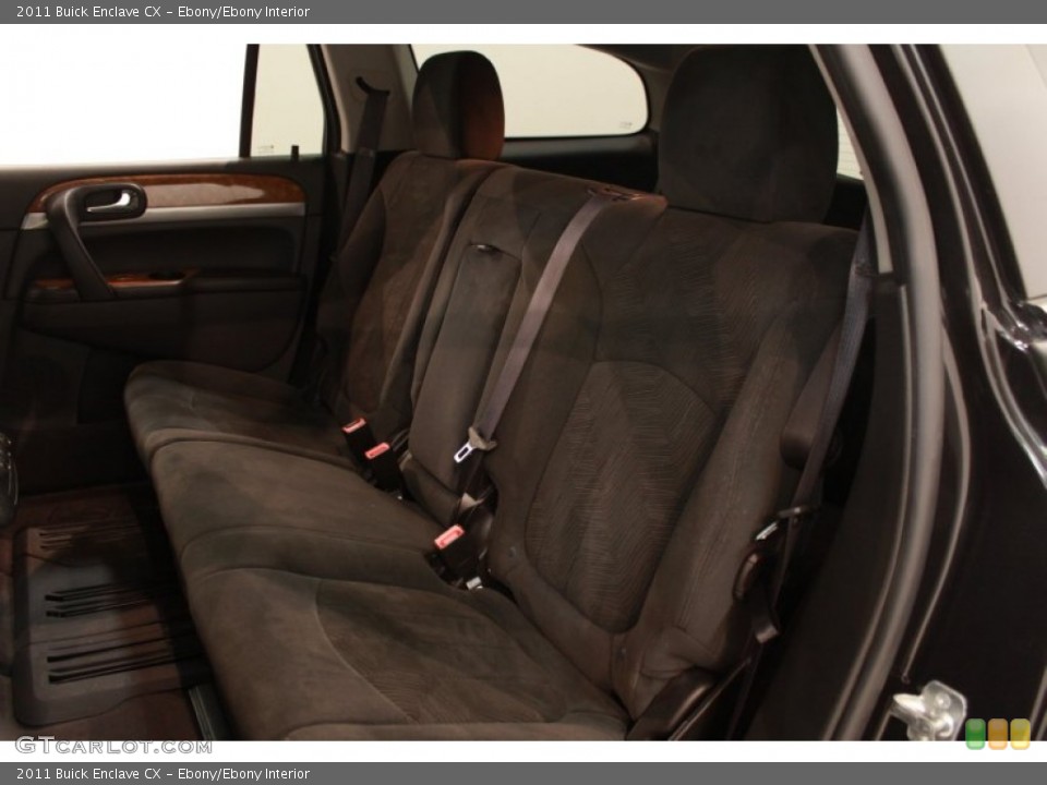 Ebony/Ebony Interior Rear Seat for the 2011 Buick Enclave CX #68564425