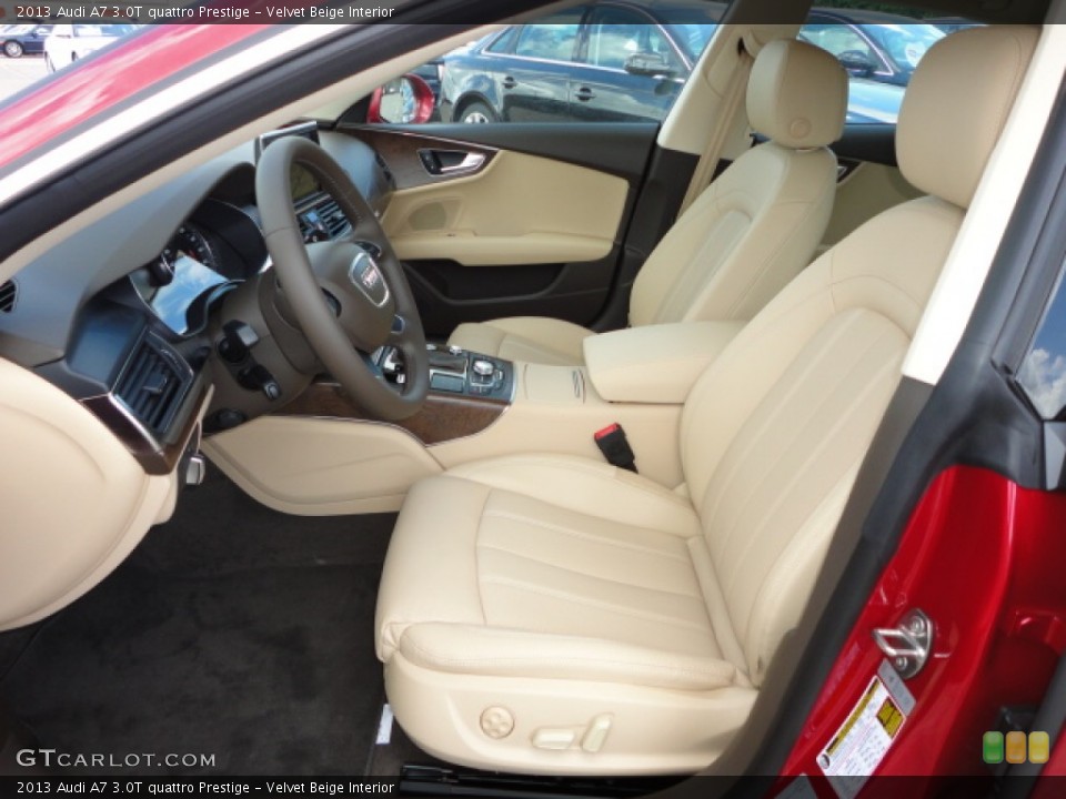 Velvet Beige Interior Front Seat for the 2013 Audi A7 3.0T quattro Prestige #68564593