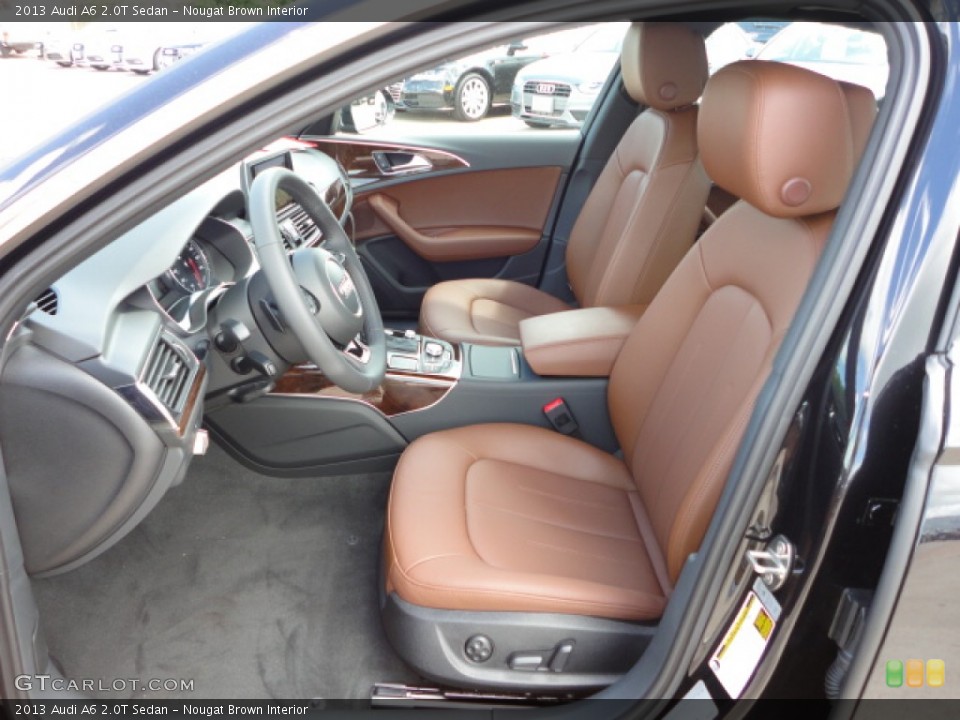 Nougat Brown Interior Front Seat for the 2013 Audi A6 2.0T Sedan #68564686