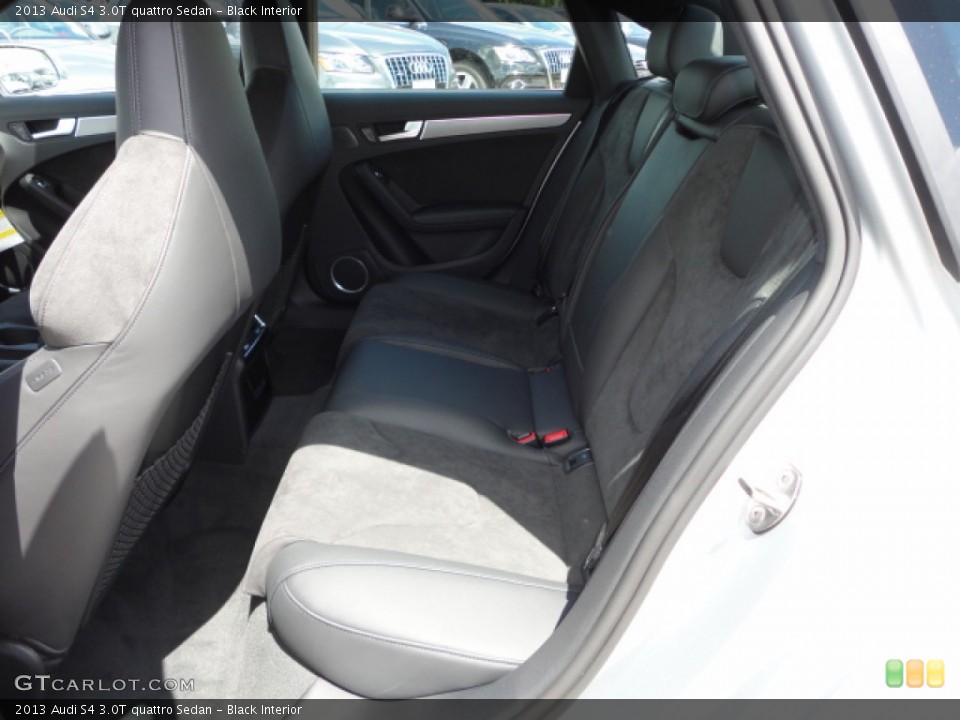Black Interior Rear Seat for the 2013 Audi S4 3.0T quattro Sedan #68564877