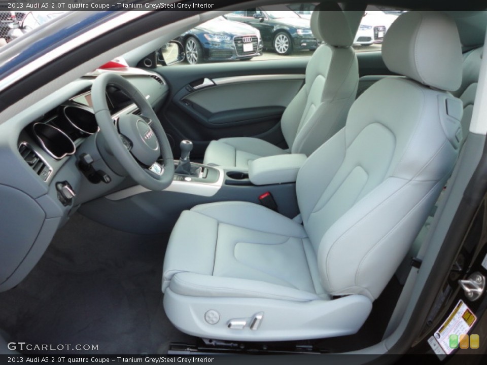 Titanium Grey/Steel Grey Interior Front Seat for the 2013 Audi A5 2.0T quattro Coupe #68564959