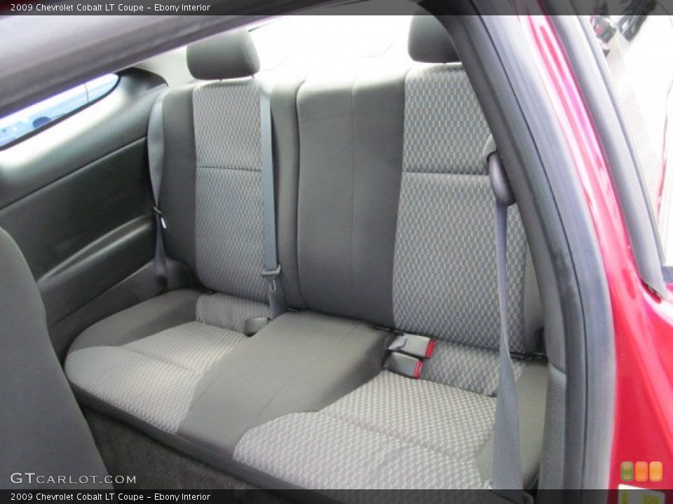 Ebony Interior Rear Seat for the 2009 Chevrolet Cobalt LT Coupe #68566248