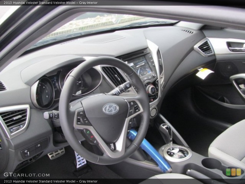 Gray Interior Prime Interior for the 2013 Hyundai Veloster  #68567029