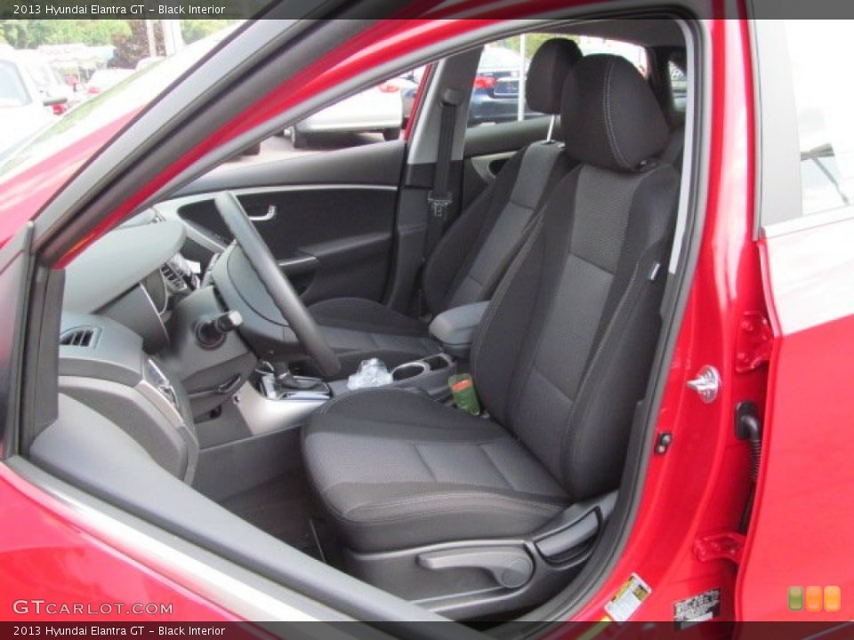 Black Interior Front Seat for the 2013 Hyundai Elantra GT #68567488