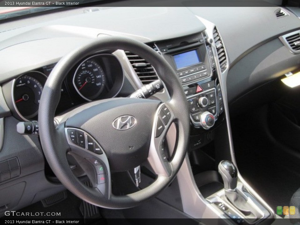 Black Interior Steering Wheel for the 2013 Hyundai Elantra GT #68567497