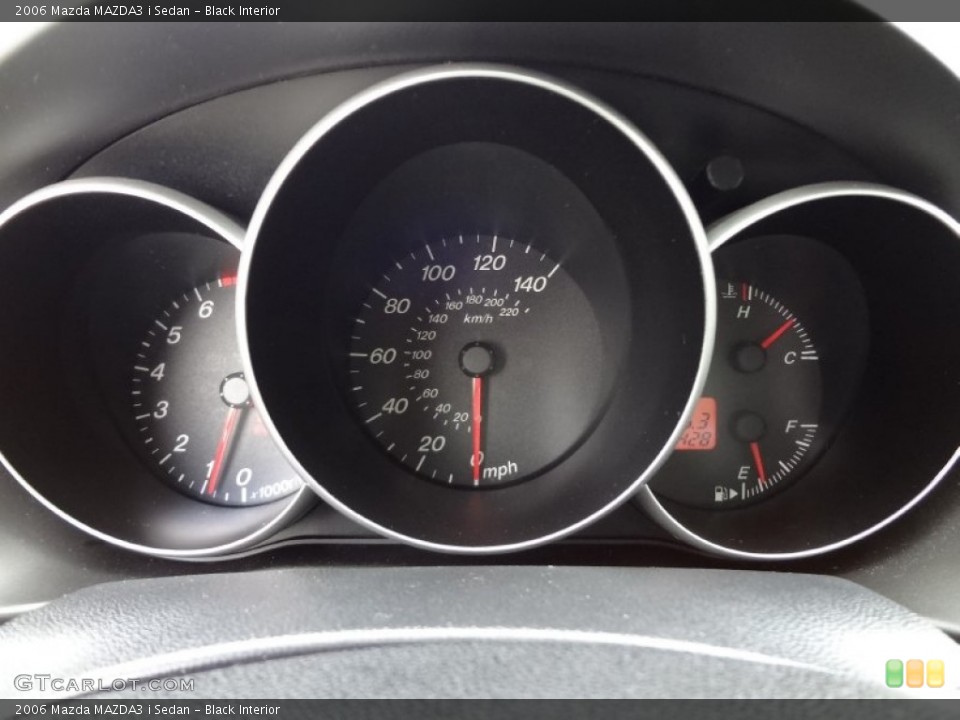 Black Interior Gauges for the 2006 Mazda MAZDA3 i Sedan #68568655