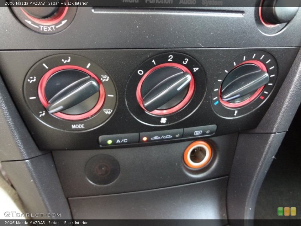 Black Interior Controls for the 2006 Mazda MAZDA3 i Sedan #68568673
