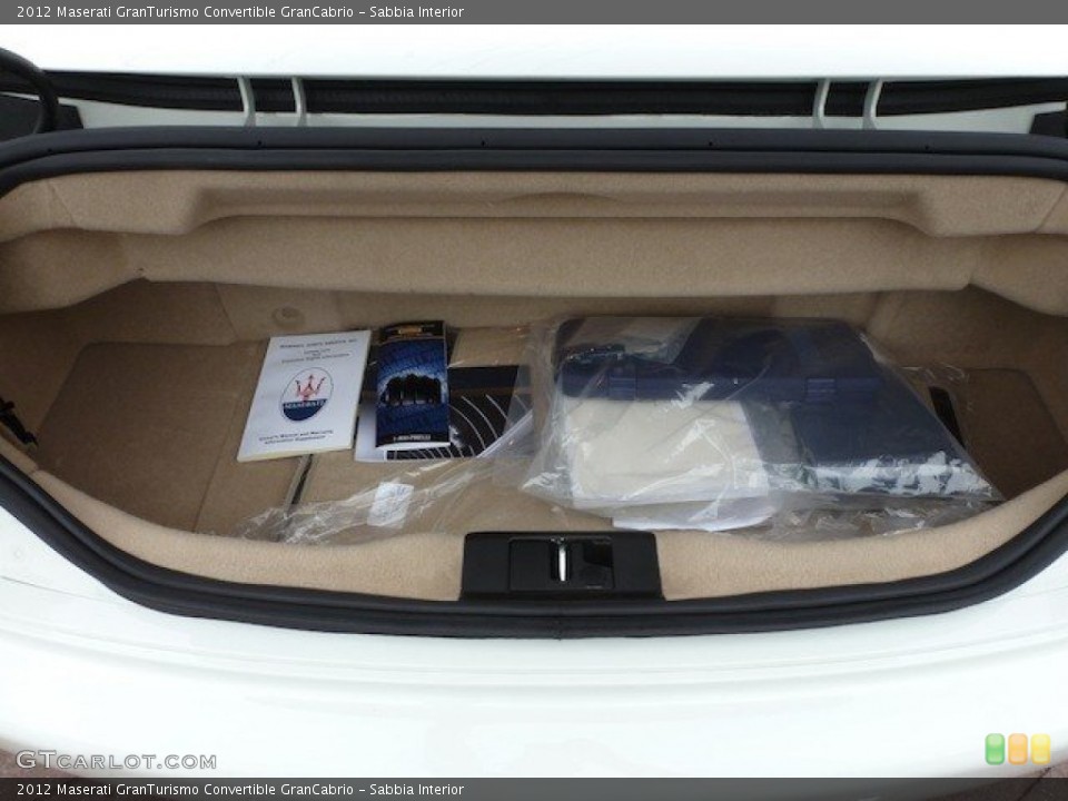 Sabbia Interior Trunk for the 2012 Maserati GranTurismo Convertible GranCabrio #68569024