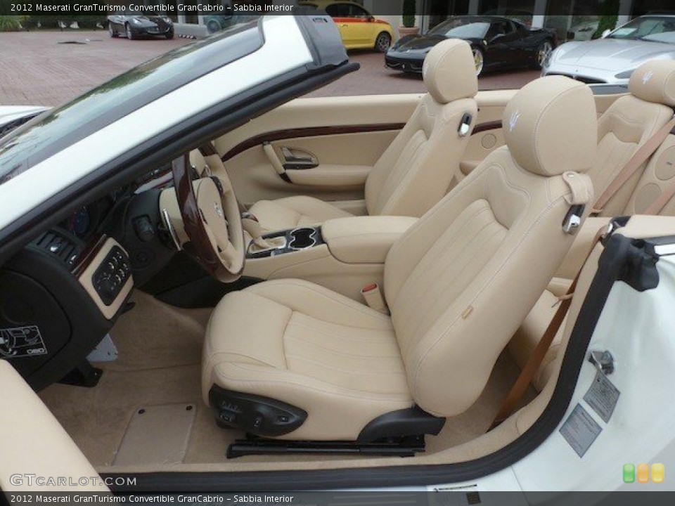 Sabbia Interior Front Seat for the 2012 Maserati GranTurismo Convertible GranCabrio #68569123