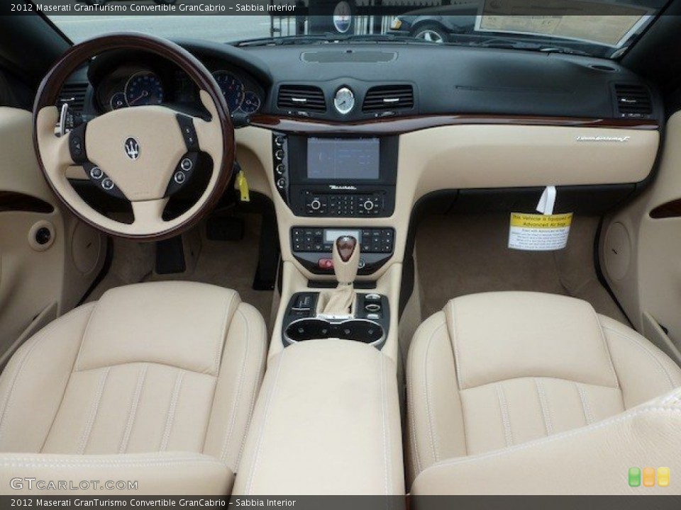 Sabbia Interior Dashboard for the 2012 Maserati GranTurismo Convertible GranCabrio #68569138