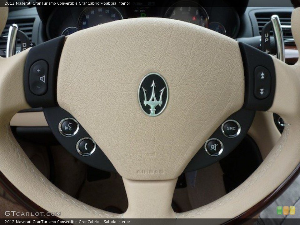 Sabbia Interior Steering Wheel for the 2012 Maserati GranTurismo Convertible GranCabrio #68569149