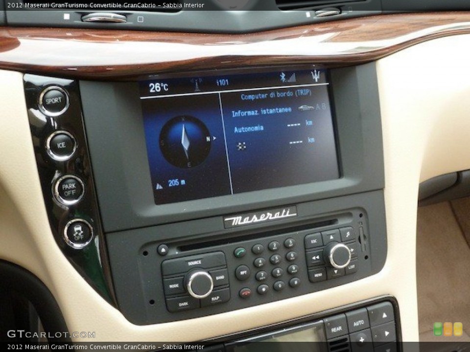 Sabbia Interior Audio System for the 2012 Maserati GranTurismo Convertible GranCabrio #68569180