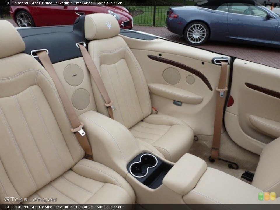 Sabbia Interior Rear Seat for the 2012 Maserati GranTurismo Convertible GranCabrio #68569218