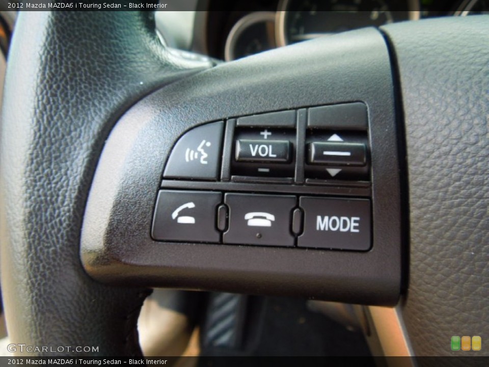 Black Interior Controls for the 2012 Mazda MAZDA6 i Touring Sedan #68570143