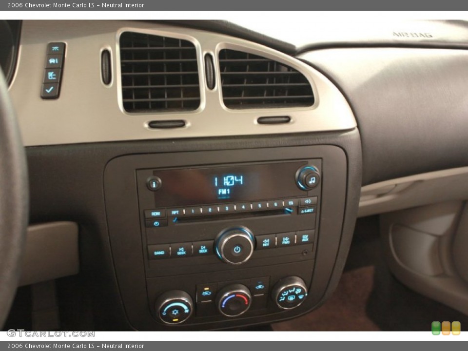 Neutral Interior Controls for the 2006 Chevrolet Monte Carlo LS #68570257