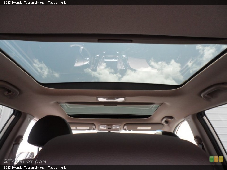 Taupe Interior Sunroof for the 2013 Hyundai Tucson Limited #68570482