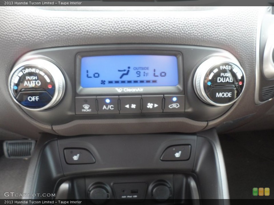 Taupe Interior Controls for the 2013 Hyundai Tucson Limited #68570541