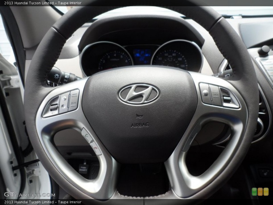 Taupe Interior Steering Wheel for the 2013 Hyundai Tucson Limited #68570563