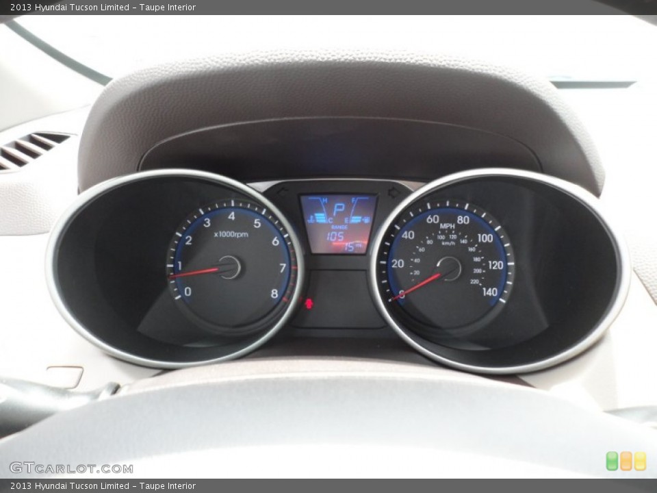 Taupe Interior Gauges for the 2013 Hyundai Tucson Limited #68570569