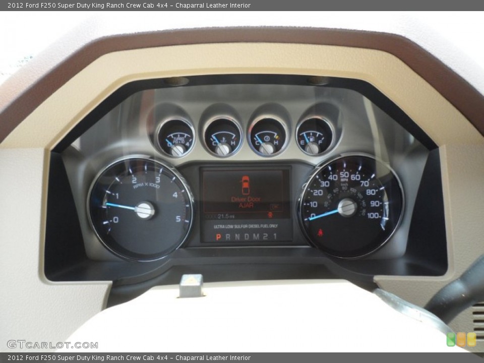 Chaparral Leather Interior Gauges for the 2012 Ford F250 Super Duty King Ranch Crew Cab 4x4 #68572162