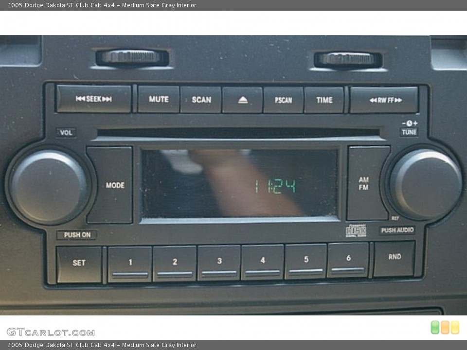 Medium Slate Gray Interior Audio System for the 2005 Dodge Dakota ST Club Cab 4x4 #68573110