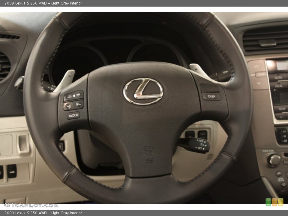 Light Gray Interior Steering Wheel for the 2009 Lexus IS 250 AWD #68576944