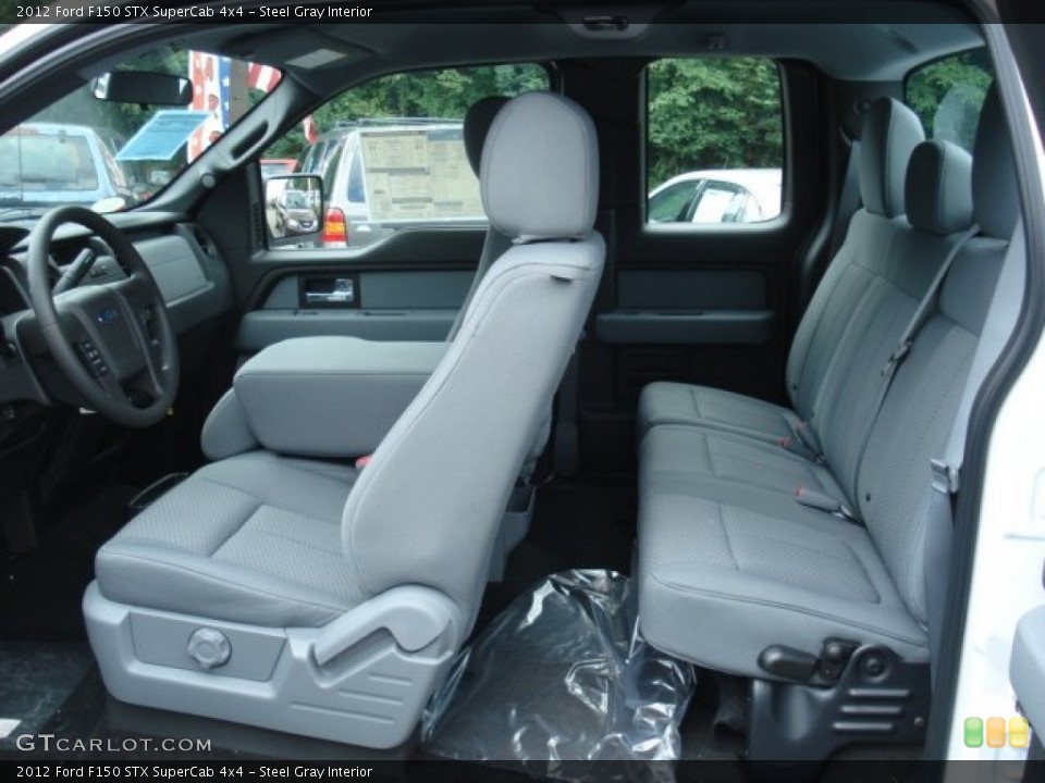 Steel Gray Interior Photo for the 2012 Ford F150 STX SuperCab 4x4 #68577007