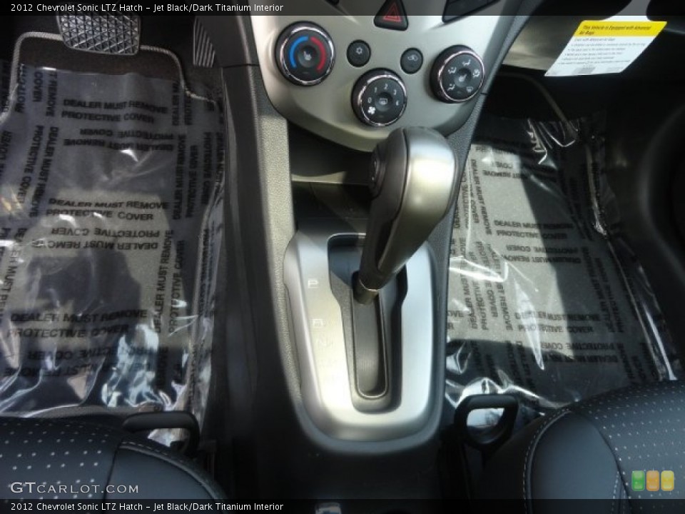 Jet Black/Dark Titanium Interior Transmission for the 2012 Chevrolet Sonic LTZ Hatch #68577247