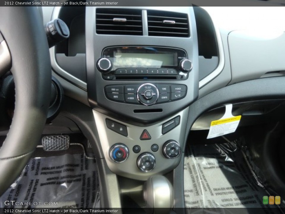 Jet Black/Dark Titanium Interior Controls for the 2012 Chevrolet Sonic LTZ Hatch #68577253
