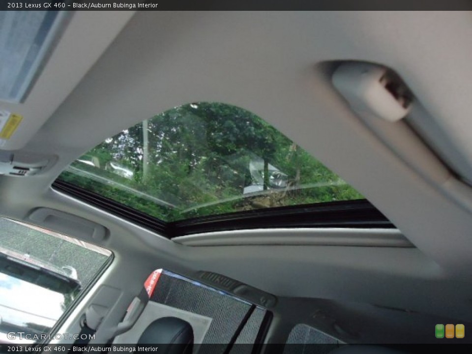 Black/Auburn Bubinga Interior Sunroof for the 2013 Lexus GX 460 #68577502