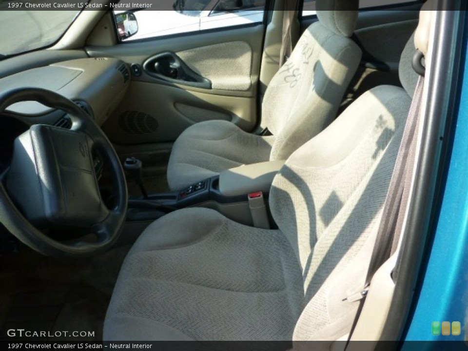Neutral Interior Front Seat for the 1997 Chevrolet Cavalier LS Sedan #68578075