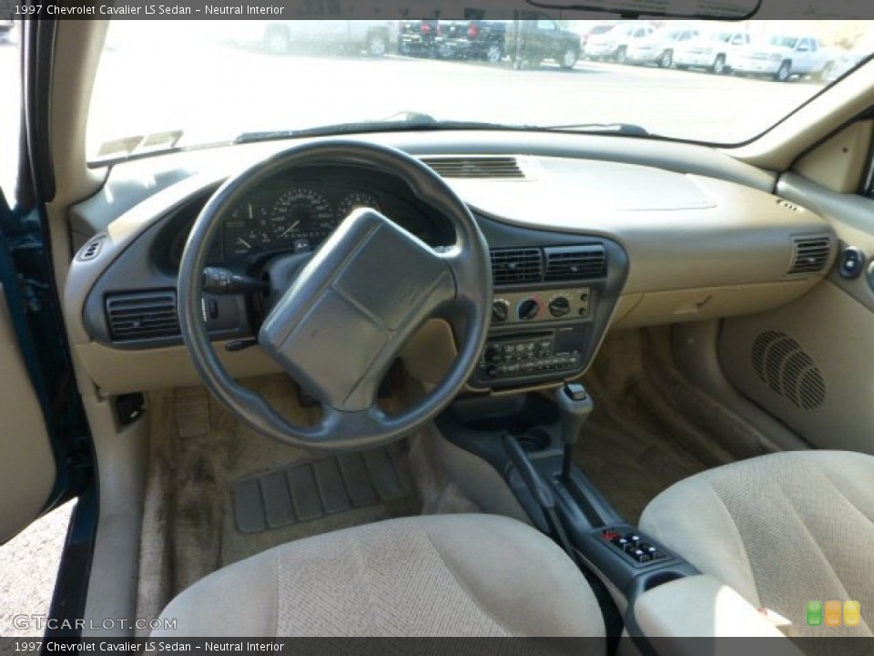 Neutral Interior Prime Interior for the 1997 Chevrolet Cavalier LS Sedan #68578081