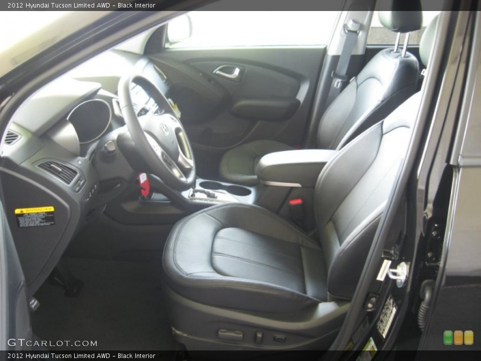 Black Interior Front Seat for the 2012 Hyundai Tucson Limited AWD #68580590