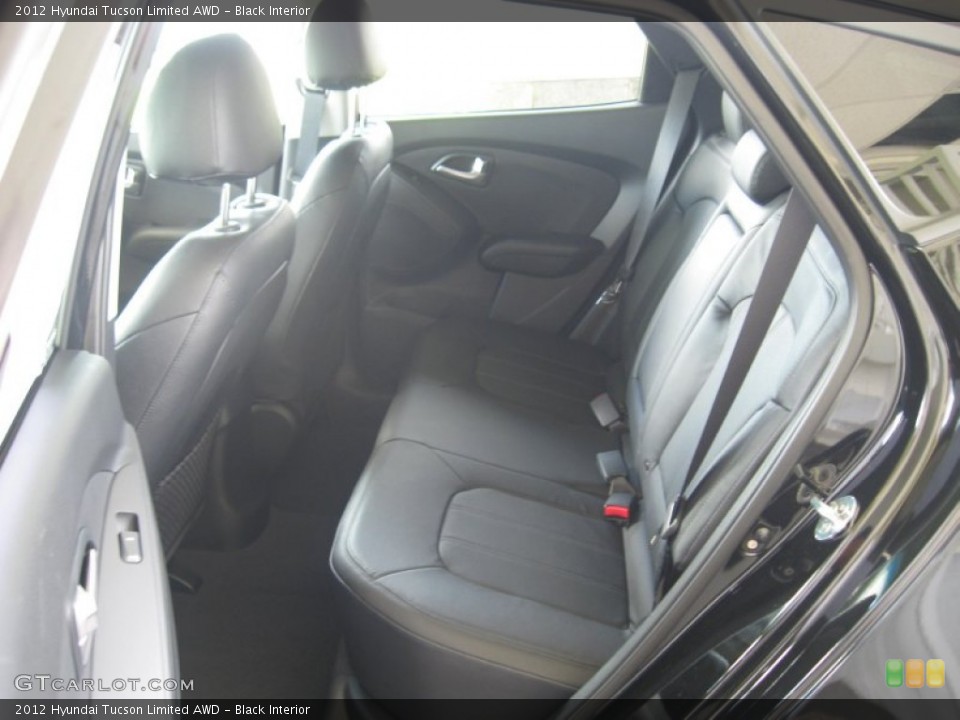 Black Interior Rear Seat for the 2012 Hyundai Tucson Limited AWD #68580614