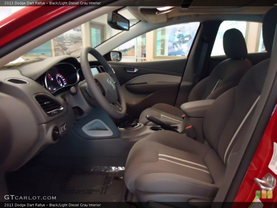 Black/Light Diesel Gray Interior Front Seat for the 2013 Dodge Dart Rallye #68580681