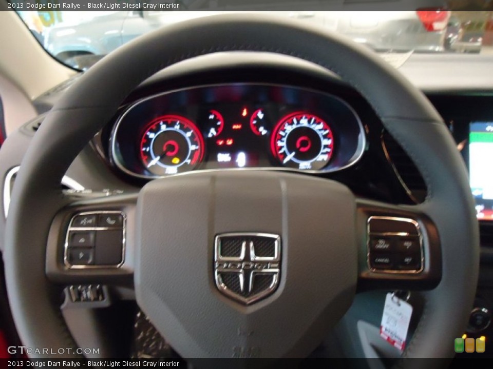 Black/Light Diesel Gray Interior Steering Wheel for the 2013 Dodge Dart Rallye #68580812