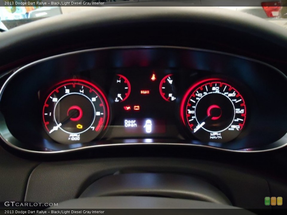 Black/Light Diesel Gray Interior Gauges for the 2013 Dodge Dart Rallye #68580821