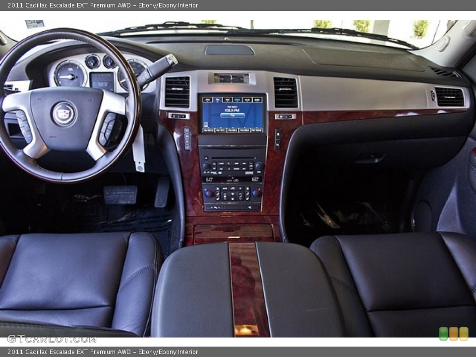 Ebony/Ebony Interior Dashboard for the 2011 Cadillac Escalade EXT Premium AWD #68580896