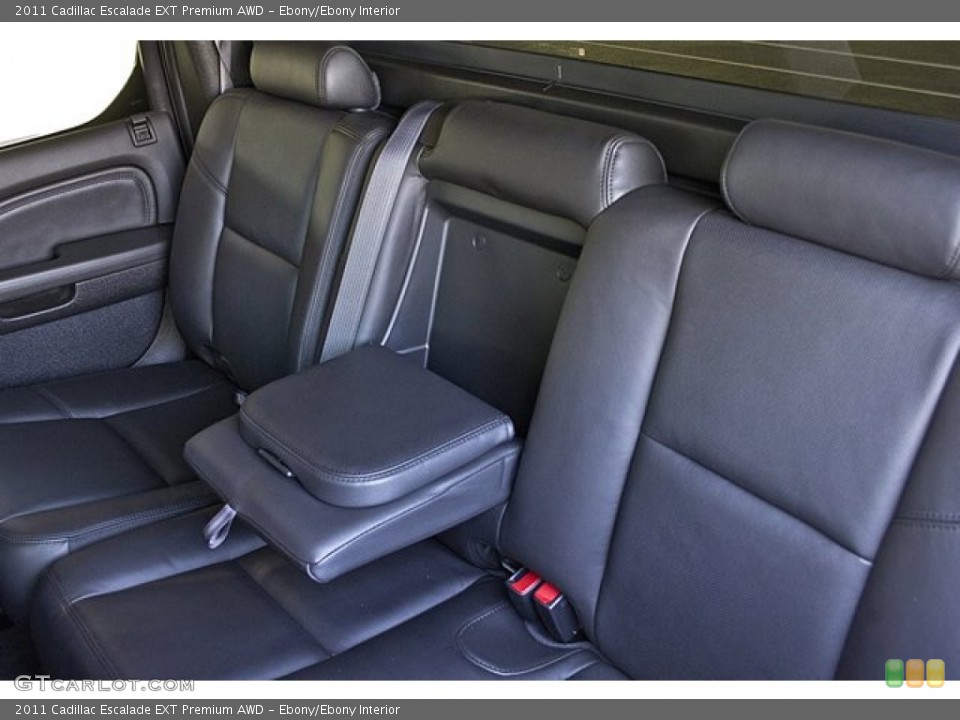 Ebony/Ebony Interior Rear Seat for the 2011 Cadillac Escalade EXT Premium AWD #68580952
