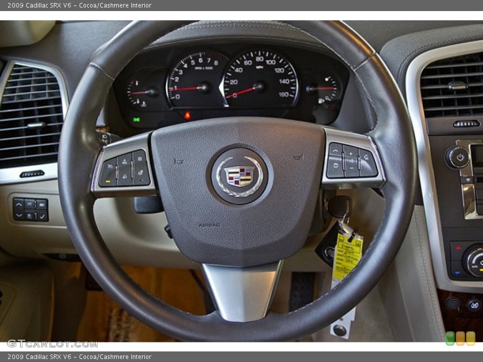 Cocoa/Cashmere Interior Steering Wheel for the 2009 Cadillac SRX V6 #68581130